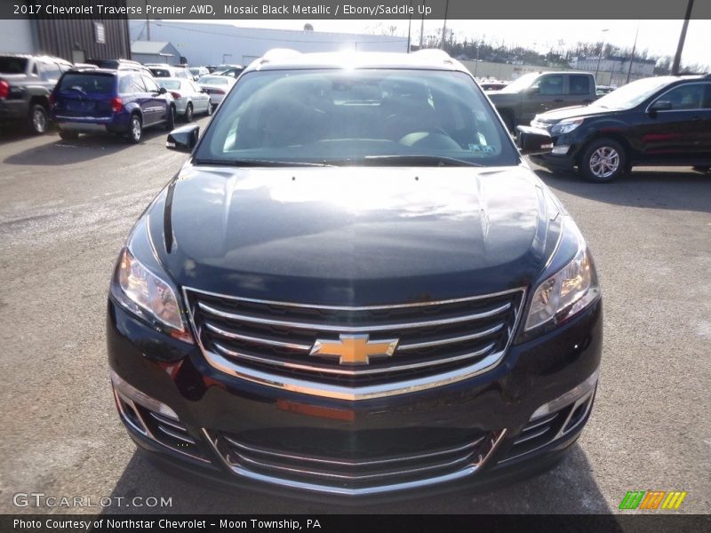 Mosaic Black Metallic / Ebony/Saddle Up 2017 Chevrolet Traverse Premier AWD