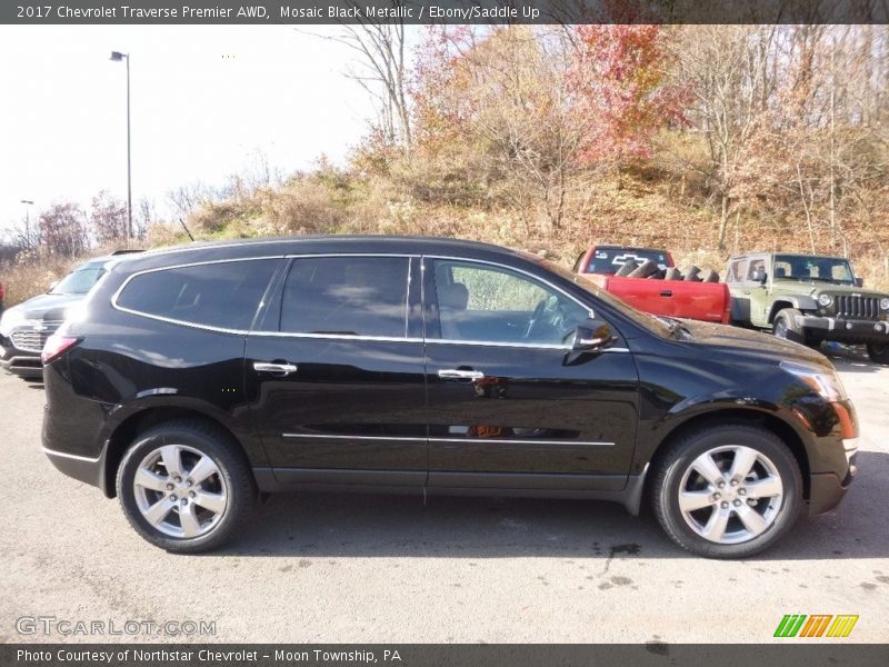 Mosaic Black Metallic / Ebony/Saddle Up 2017 Chevrolet Traverse Premier AWD