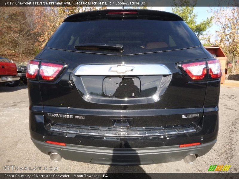 Mosaic Black Metallic / Ebony/Saddle Up 2017 Chevrolet Traverse Premier AWD