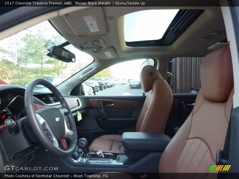 Mosaic Black Metallic / Ebony/Saddle Up 2017 Chevrolet Traverse Premier AWD