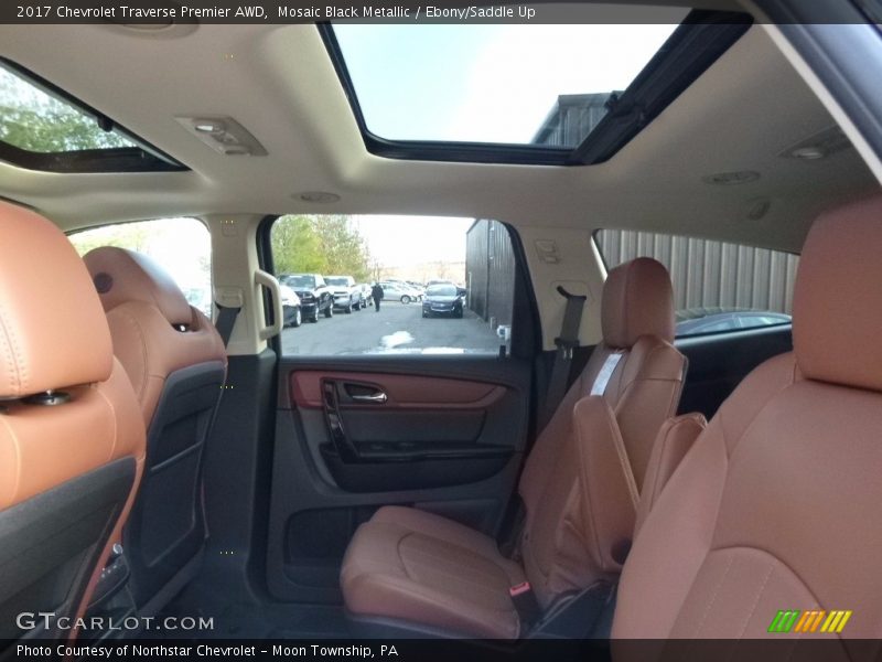 Mosaic Black Metallic / Ebony/Saddle Up 2017 Chevrolet Traverse Premier AWD