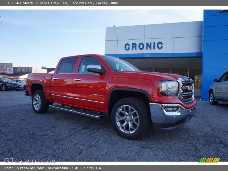 Cardinal Red / Cocoa/­Dune 2017 GMC Sierra 1500 SLT Crew Cab