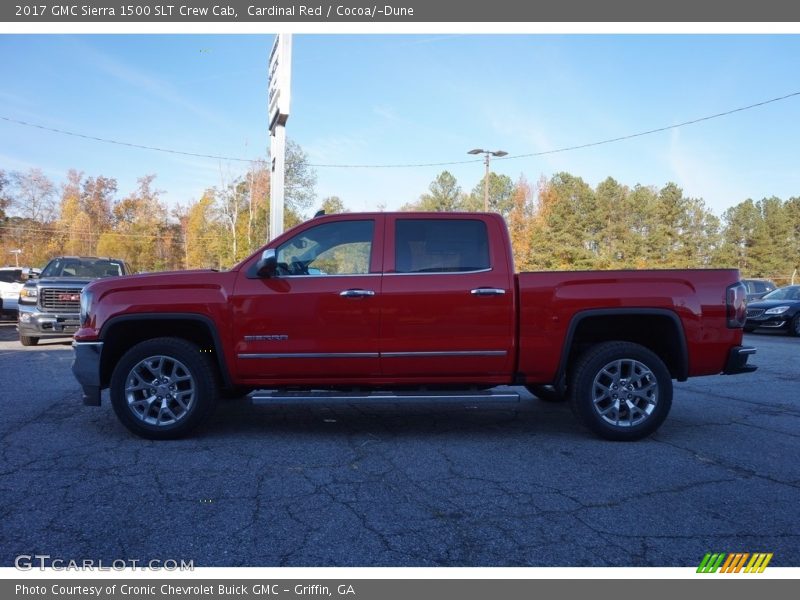Cardinal Red / Cocoa/­Dune 2017 GMC Sierra 1500 SLT Crew Cab