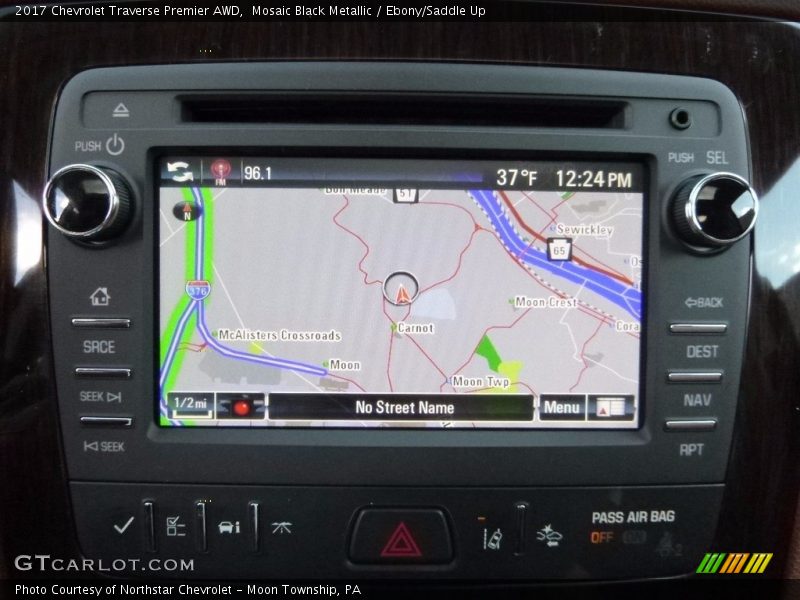 Mosaic Black Metallic / Ebony/Saddle Up 2017 Chevrolet Traverse Premier AWD