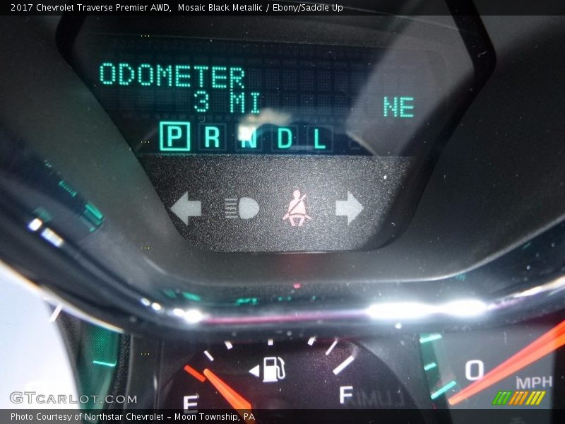 Mosaic Black Metallic / Ebony/Saddle Up 2017 Chevrolet Traverse Premier AWD