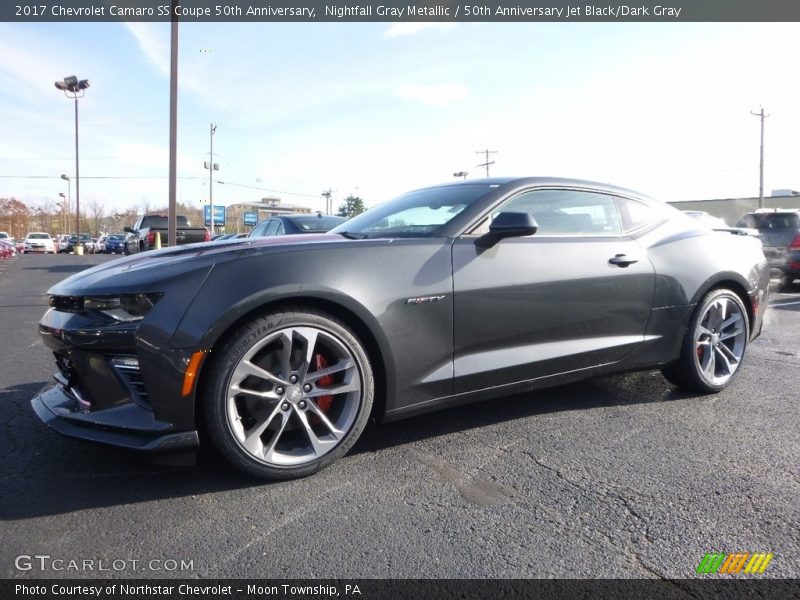 Nightfall Gray Metallic / 50th Anniversary Jet Black/Dark Gray 2017 Chevrolet Camaro SS Coupe 50th Anniversary