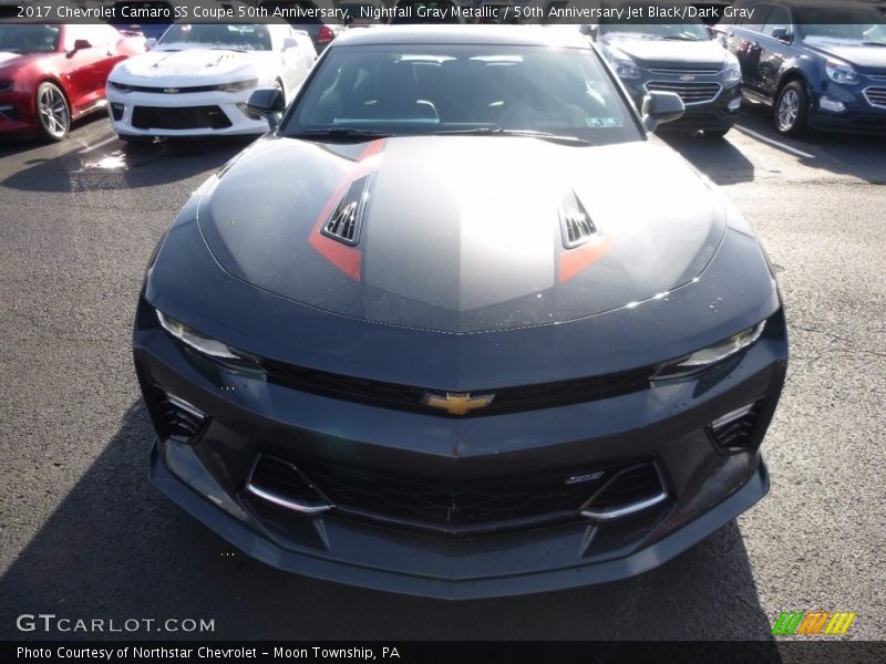 Nightfall Gray Metallic / 50th Anniversary Jet Black/Dark Gray 2017 Chevrolet Camaro SS Coupe 50th Anniversary