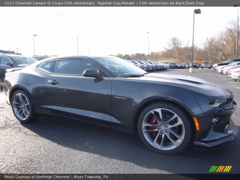 Nightfall Gray Metallic / 50th Anniversary Jet Black/Dark Gray 2017 Chevrolet Camaro SS Coupe 50th Anniversary
