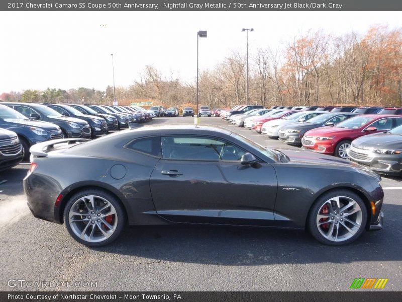 Nightfall Gray Metallic / 50th Anniversary Jet Black/Dark Gray 2017 Chevrolet Camaro SS Coupe 50th Anniversary