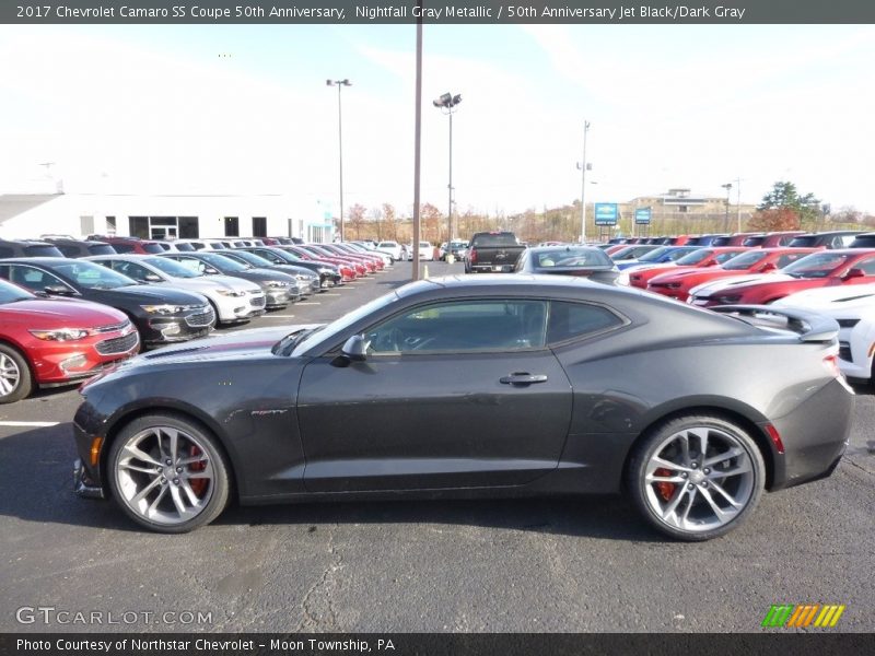 Nightfall Gray Metallic / 50th Anniversary Jet Black/Dark Gray 2017 Chevrolet Camaro SS Coupe 50th Anniversary