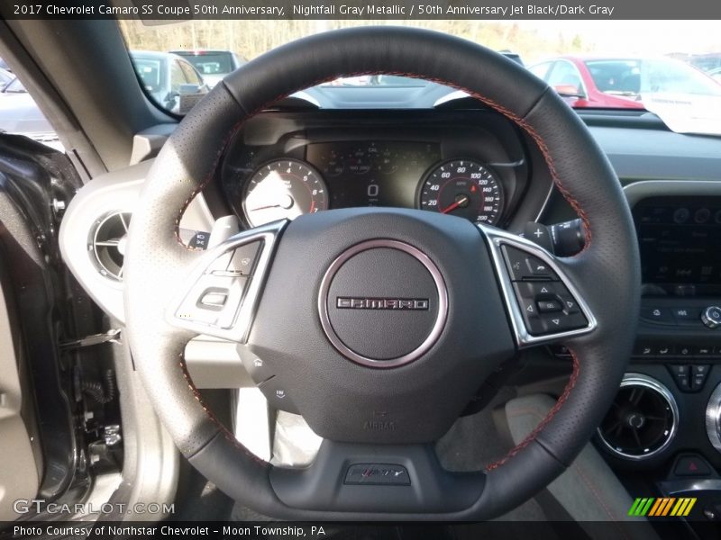 Nightfall Gray Metallic / 50th Anniversary Jet Black/Dark Gray 2017 Chevrolet Camaro SS Coupe 50th Anniversary