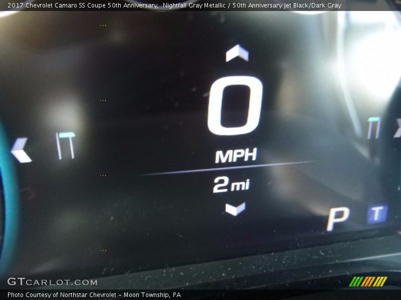Nightfall Gray Metallic / 50th Anniversary Jet Black/Dark Gray 2017 Chevrolet Camaro SS Coupe 50th Anniversary