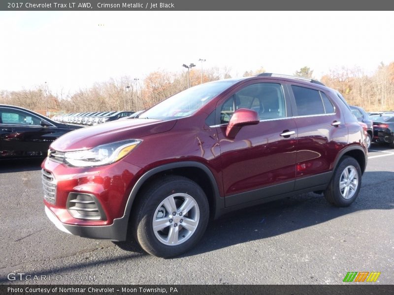 Crimson Metallic / Jet Black 2017 Chevrolet Trax LT AWD