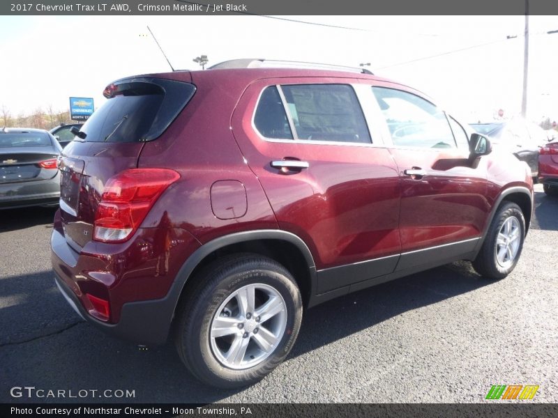 Crimson Metallic / Jet Black 2017 Chevrolet Trax LT AWD