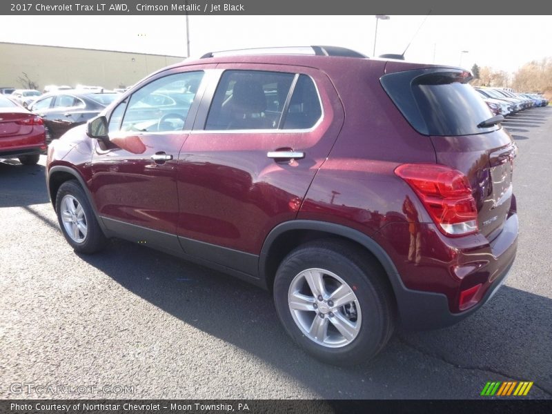Crimson Metallic / Jet Black 2017 Chevrolet Trax LT AWD