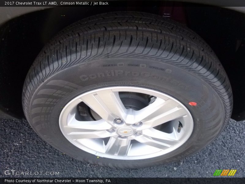 Crimson Metallic / Jet Black 2017 Chevrolet Trax LT AWD
