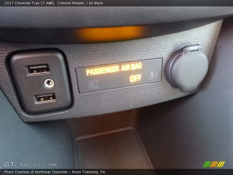 Crimson Metallic / Jet Black 2017 Chevrolet Trax LT AWD