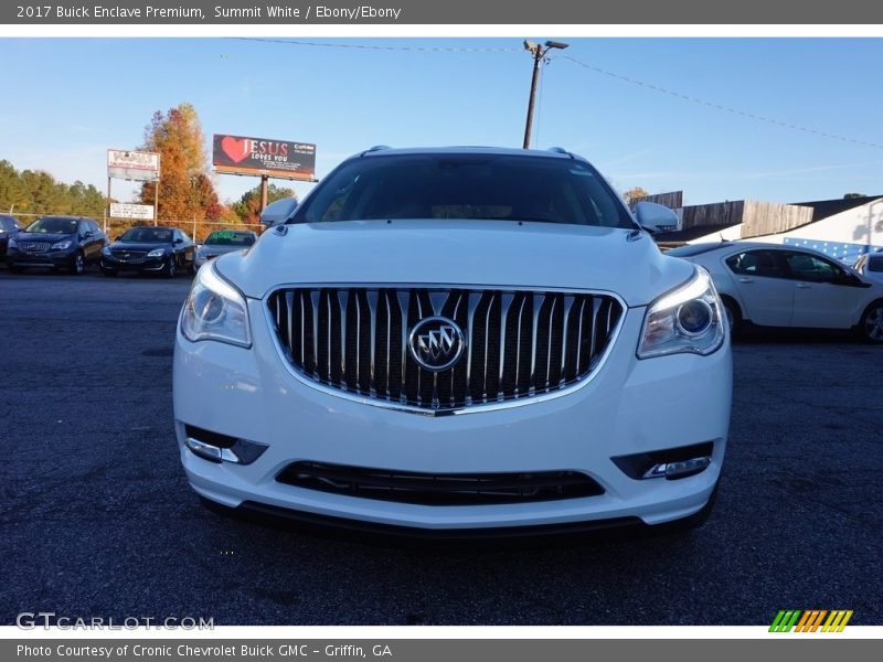 Summit White / Ebony/Ebony 2017 Buick Enclave Premium