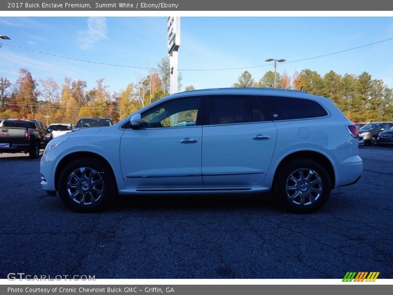 Summit White / Ebony/Ebony 2017 Buick Enclave Premium
