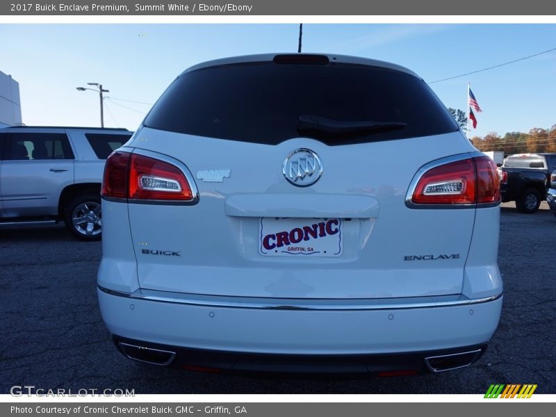 Summit White / Ebony/Ebony 2017 Buick Enclave Premium