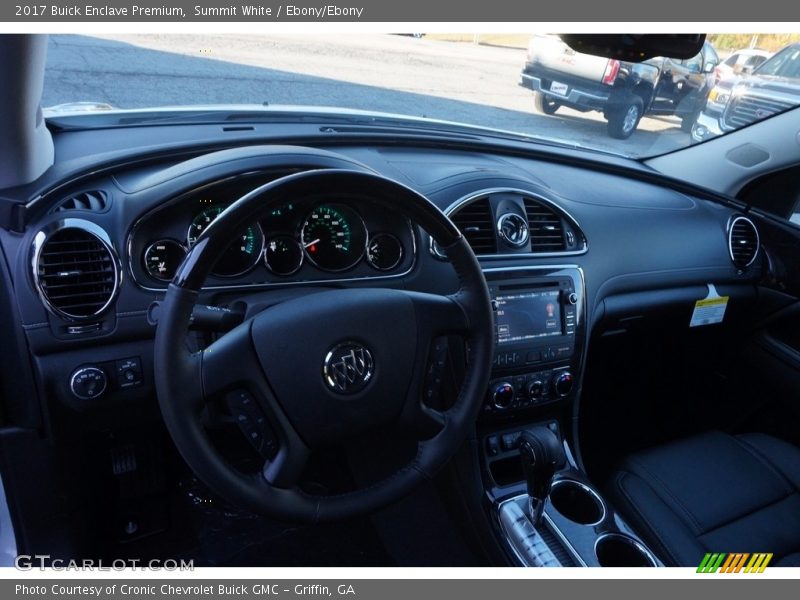 Summit White / Ebony/Ebony 2017 Buick Enclave Premium