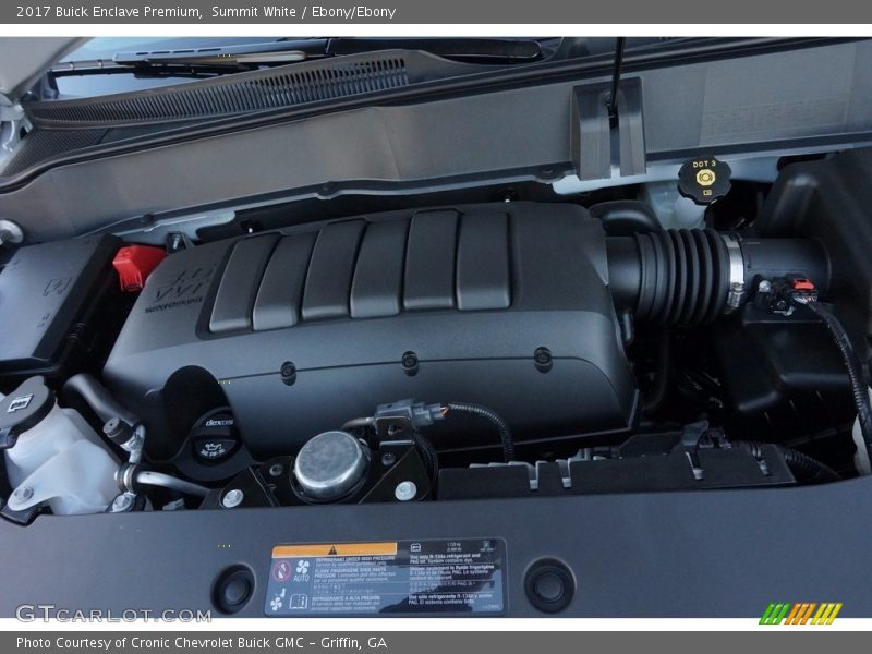 Summit White / Ebony/Ebony 2017 Buick Enclave Premium