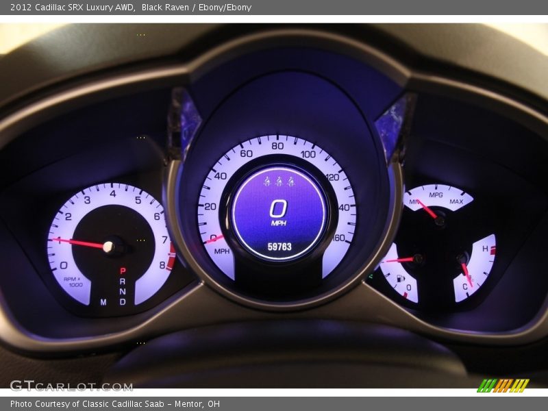 Black Raven / Ebony/Ebony 2012 Cadillac SRX Luxury AWD