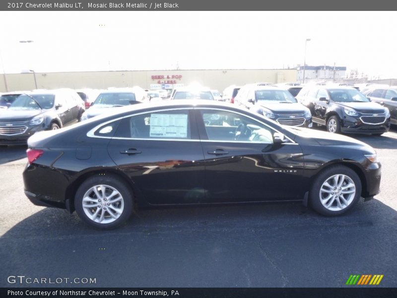 Mosaic Black Metallic / Jet Black 2017 Chevrolet Malibu LT