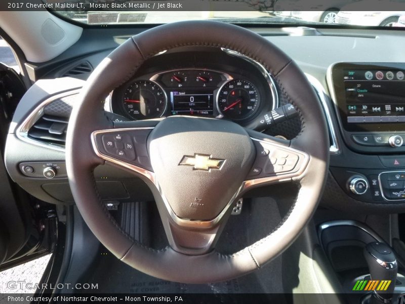 Mosaic Black Metallic / Jet Black 2017 Chevrolet Malibu LT