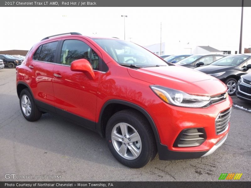 Red Hot / Jet Black 2017 Chevrolet Trax LT AWD