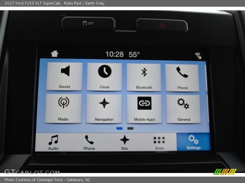Controls of 2017 F150 XLT SuperCab