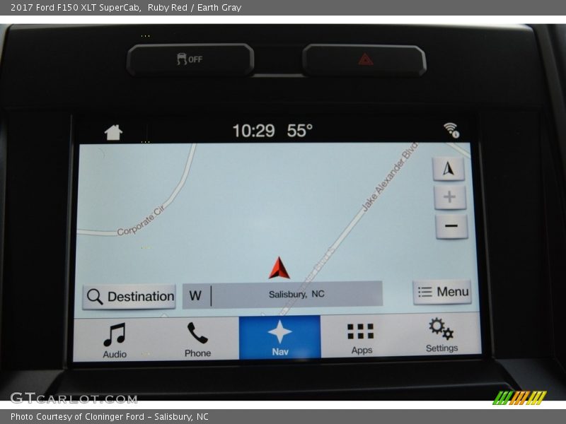 Navigation of 2017 F150 XLT SuperCab
