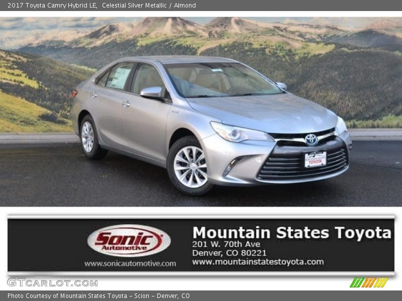 Celestial Silver Metallic / Almond 2017 Toyota Camry Hybrid LE