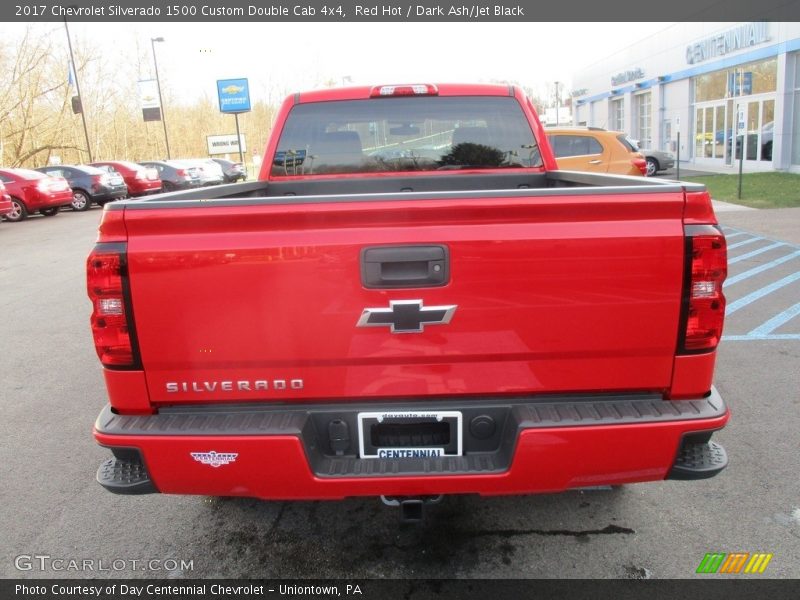 Red Hot / Dark Ash/Jet Black 2017 Chevrolet Silverado 1500 Custom Double Cab 4x4