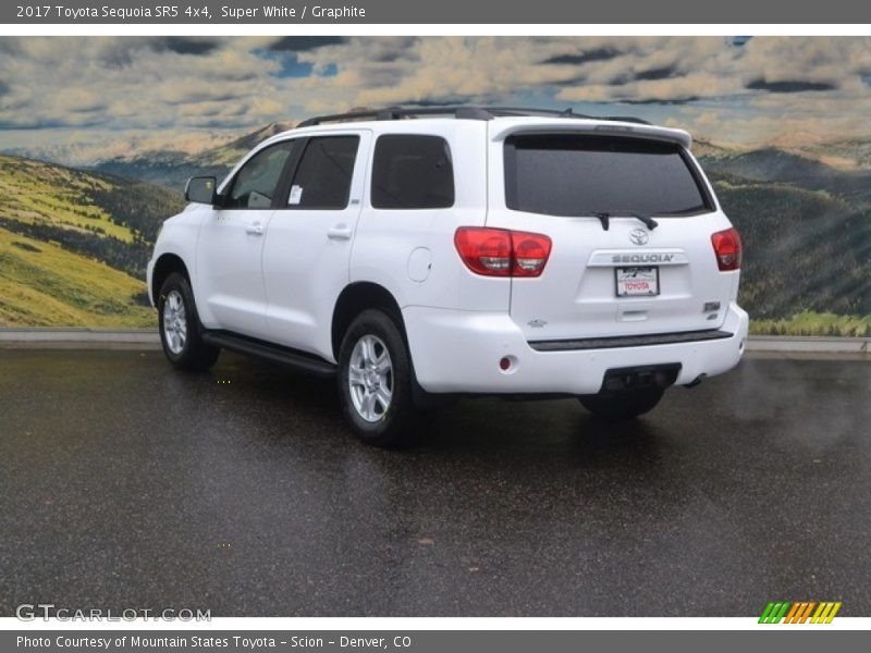 Super White / Graphite 2017 Toyota Sequoia SR5 4x4