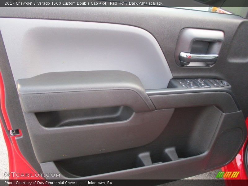 Red Hot / Dark Ash/Jet Black 2017 Chevrolet Silverado 1500 Custom Double Cab 4x4