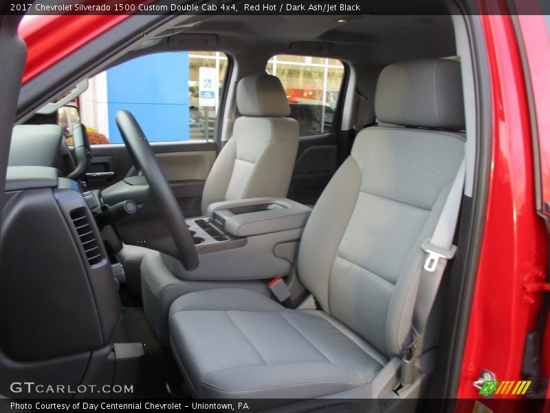 Red Hot / Dark Ash/Jet Black 2017 Chevrolet Silverado 1500 Custom Double Cab 4x4