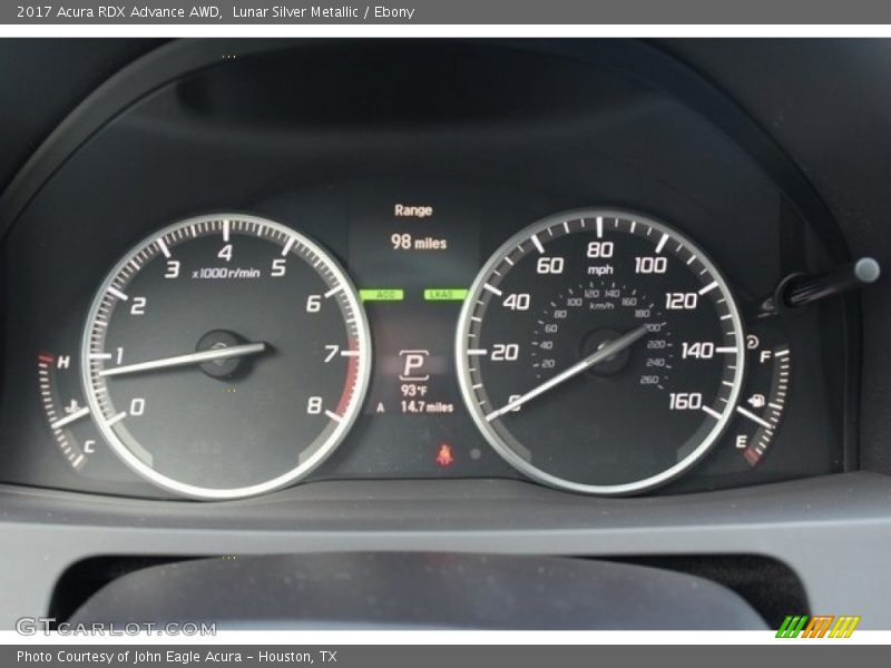 Lunar Silver Metallic / Ebony 2017 Acura RDX Advance AWD