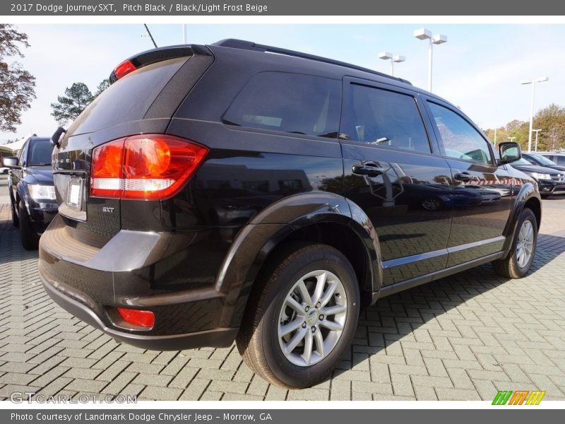 Pitch Black / Black/Light Frost Beige 2017 Dodge Journey SXT