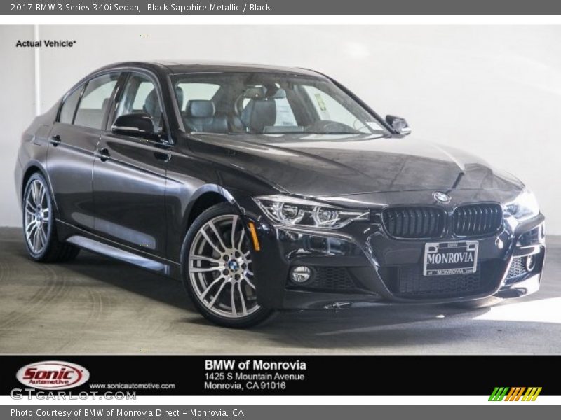 Black Sapphire Metallic / Black 2017 BMW 3 Series 340i Sedan