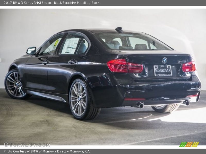 Black Sapphire Metallic / Black 2017 BMW 3 Series 340i Sedan