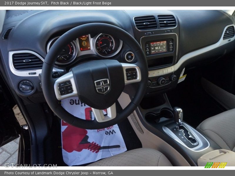 Black/Light Frost Beige Interior - 2017 Journey SXT 