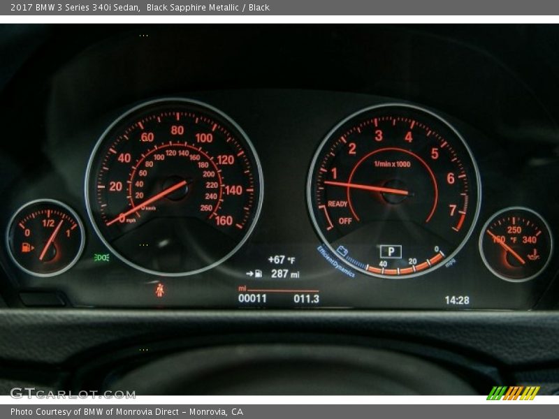  2017 3 Series 340i Sedan 340i Sedan Gauges