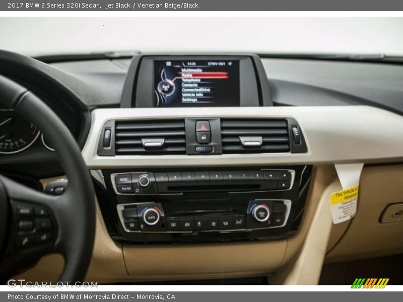 Jet Black / Venetian Beige/Black 2017 BMW 3 Series 320i Sedan