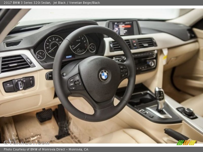 Jet Black / Venetian Beige/Black 2017 BMW 3 Series 320i Sedan