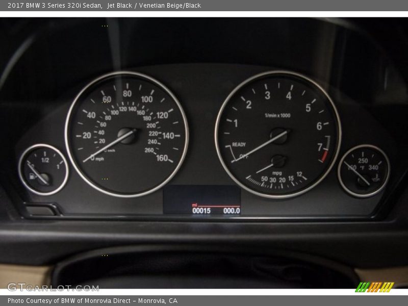 Jet Black / Venetian Beige/Black 2017 BMW 3 Series 320i Sedan
