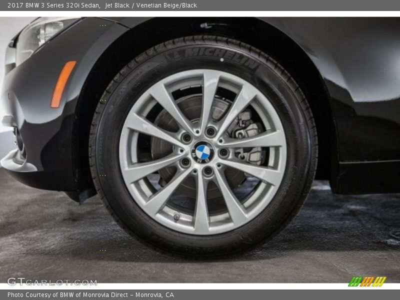 Jet Black / Venetian Beige/Black 2017 BMW 3 Series 320i Sedan