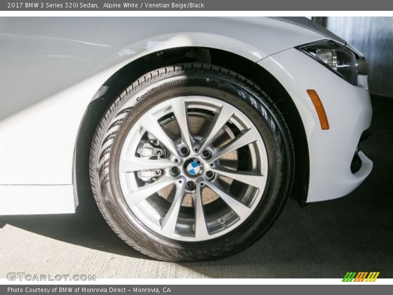 Alpine White / Venetian Beige/Black 2017 BMW 3 Series 320i Sedan