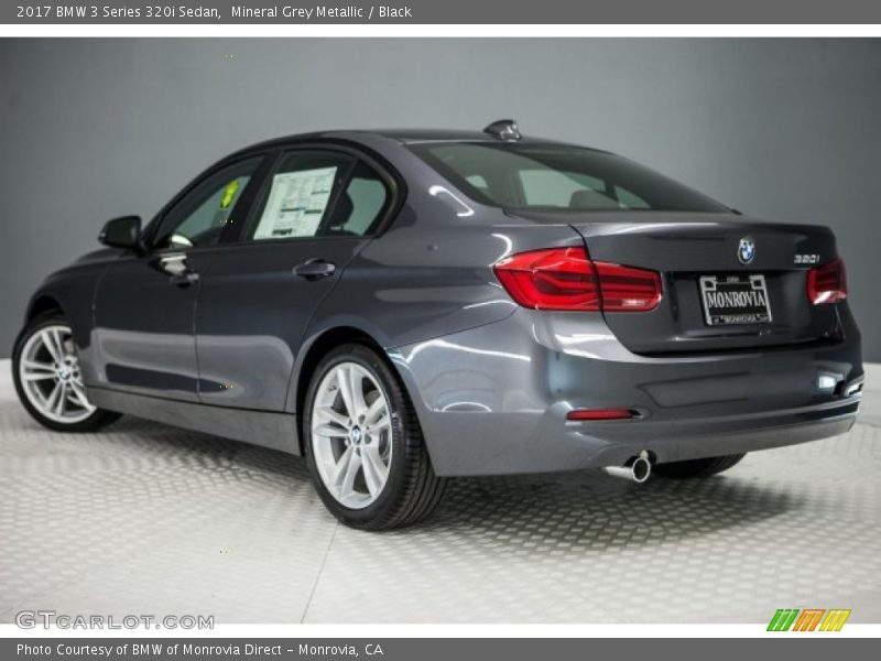 Mineral Grey Metallic / Black 2017 BMW 3 Series 320i Sedan