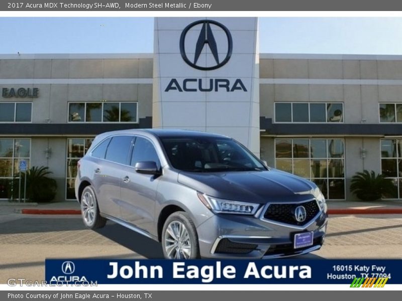 Modern Steel Metallic / Ebony 2017 Acura MDX Technology SH-AWD